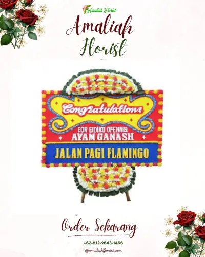 Bunga Papan Congratulation di Jogoyudan